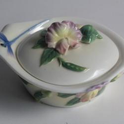 Boite porcelaine Fleur Libellule Graff