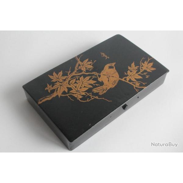 Bote laque Oiseau Napolon III