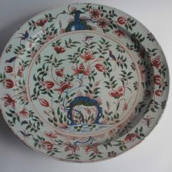 Plat faïence Delft XVIIIe siècle