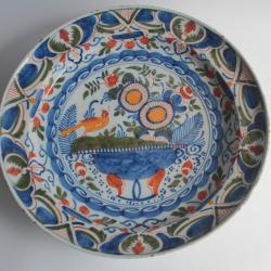 Plat faïence Delft XVIIIe siècle