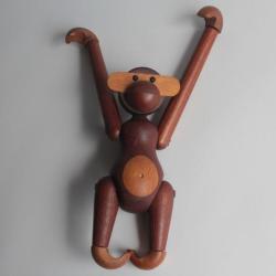 Singe vintage bois Kay Bojesen design Danemark 26 cm