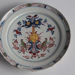 Assiette faïence Delft XVIIIe siècle