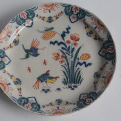 Assiette faïence Delft XVIIIe siècle