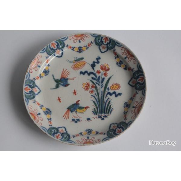 Assiette faence Delft XVIIIe sicle