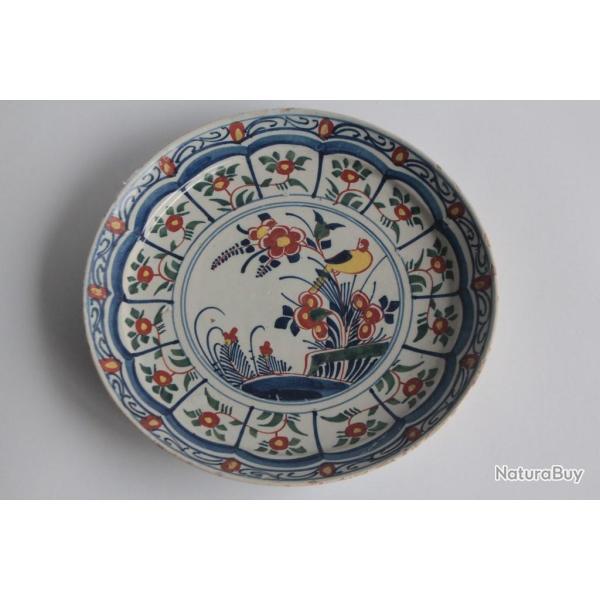 Assiette faence Delft XVIIIe sicle