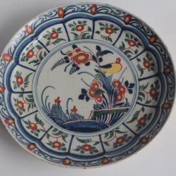 Assiette faïence Delft XVIIIe siècle