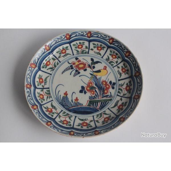 Assiette faence Delft XVIIIe sicle