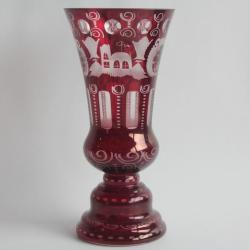Vase cristal rouge Bohème