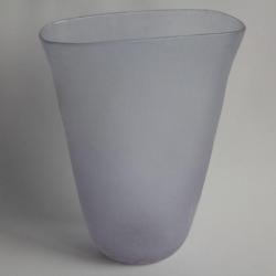 Vase verre soufflé givré Murano Scavo