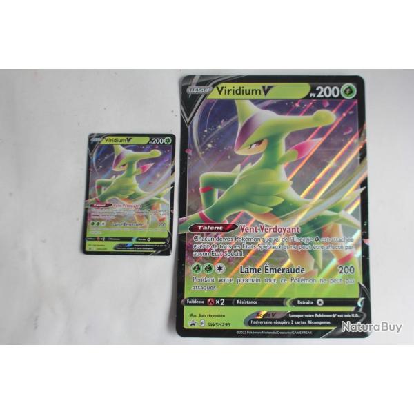 Carte Pokmon Jumbo Viridium V SWSH295 dition originale