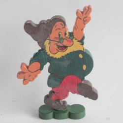 Figurine en bois Prof blanche neige et les 7 nains Walt Disney