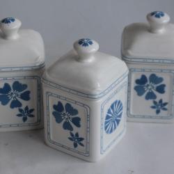 VILLEROY & BOCH 3 Pots porcelaine 12 cm FarmhouseTouch Blueflowers