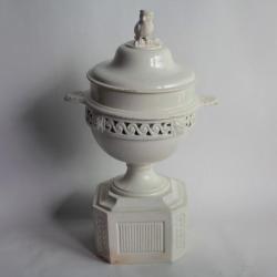 Tisanière faïence Sarreguemines XIXe siècle