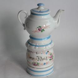 Tisanière porcelaine parlante Bonsoir Bonne Nuit