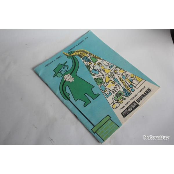 Catalogue N�1 pompes domestiques et agricoles Guinard 1959