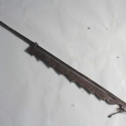 Crémaillère de cheminée fer forgé XVIIIe siècle Art populaire