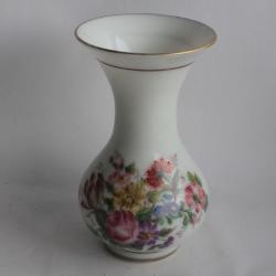 Vase opaline Fleurs peint main Napoléon III