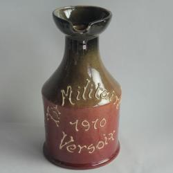 Pichet Tir Militaire Versoix 1910 terre vernissée