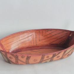 Plat terre cuite amérindien Kali'na Amérique du Sud Guyane