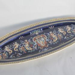 Plat à poisson faïence GIEN Renaissance