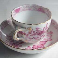 MEISSEN Tasse à café porcelaine Indian Flowers XIXe siècle