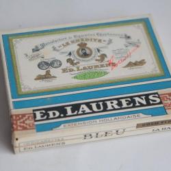 Boite a cigarettes ED.LAURENS Khédive Bleu Extension Hollandaise tabac