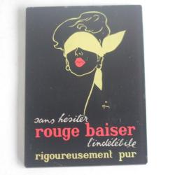 Miroir de poche publicitaire Rouge à lèvre Rouge baiser
