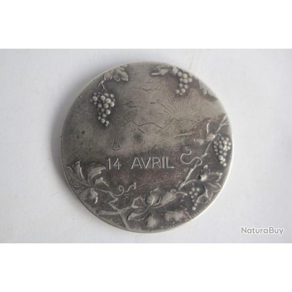 Miroir de poche 14 Avril Vignes Vaud Suisse