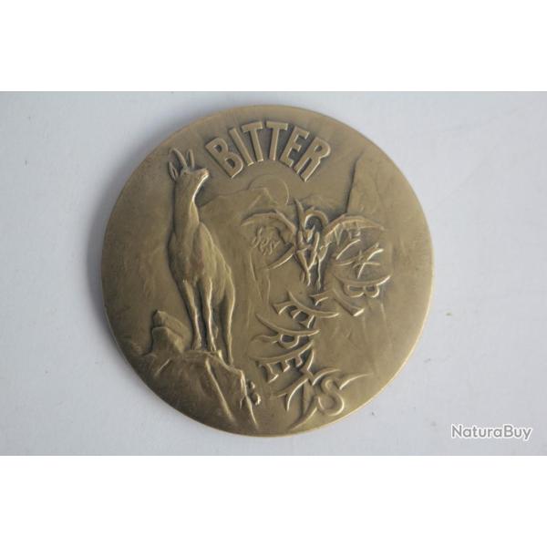 Miroir de poche publicitaire Bitter des Diablerets Suisse