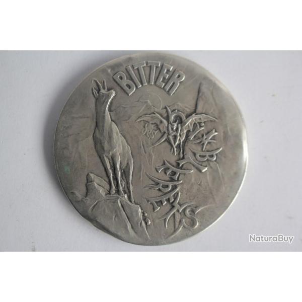 Miroir de poche publicitaire Bitter des Diablerets Suisse