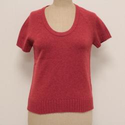 HERMES Pull manches courtes cachemire T36