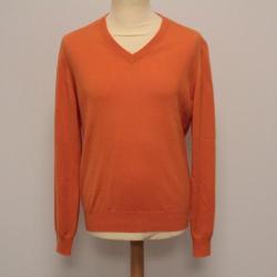 HERMES Pull cachemire orange M