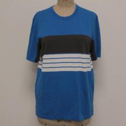 HERMES Haut T-shirt bleu rayures M