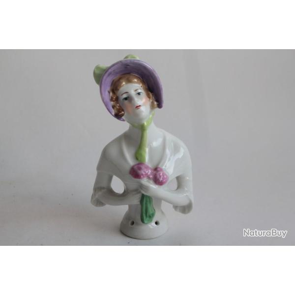 Demi figurine porcelaine Femme