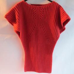 HERMES Plastron cachemire orange TU