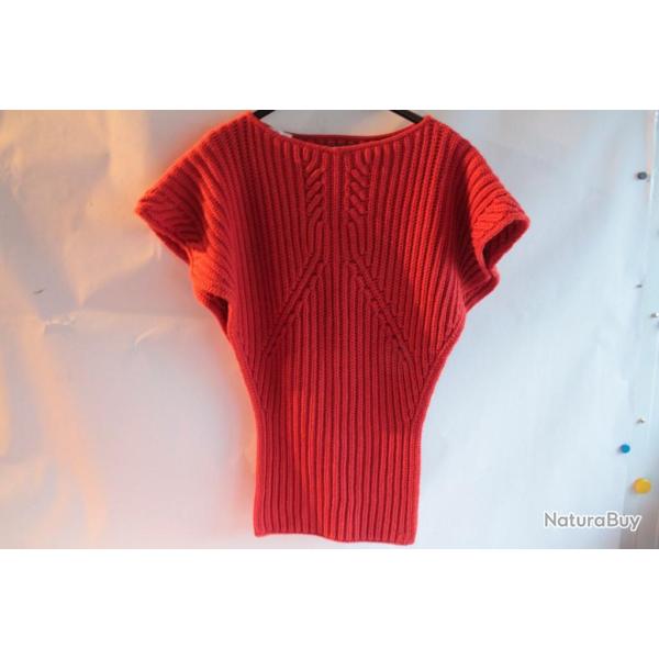 HERMES Plastron cachemire orange TU