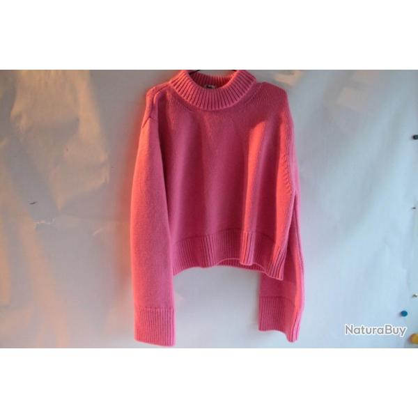 CELINE Pull oversize cachemire rose M