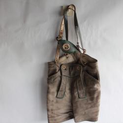 Culotte cuir Bavaroise Lederhose Short Tyrolien