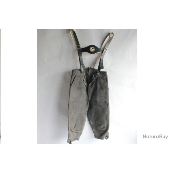 Culotte cuir Bavaroise Lederhose Short Tyrolien