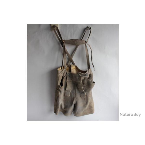 Culotte cuir Bavaroise Lederhose Short Tyrolien