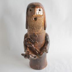 Sculpture Poterie terre cuite vernissée maréchal-ferrant