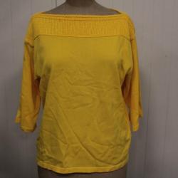 HERMES Pull à motifs soie manches courtes T34