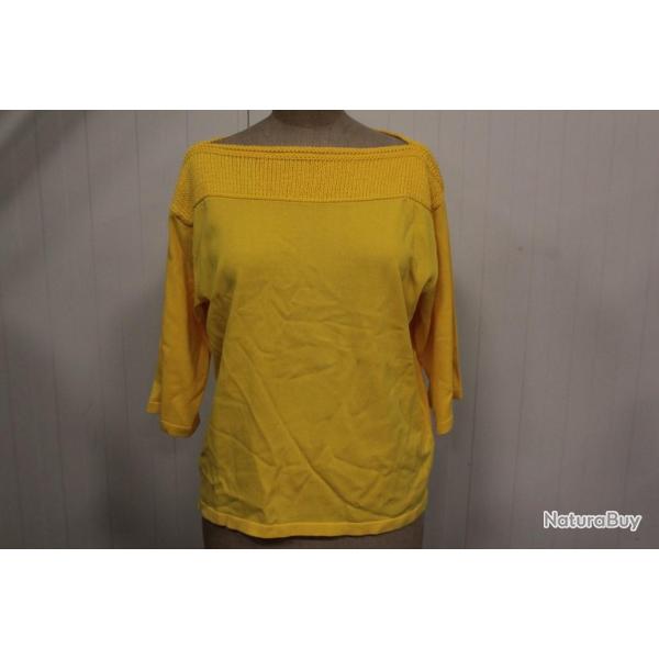 HERMES Pull � motifs soie manches courtes T34