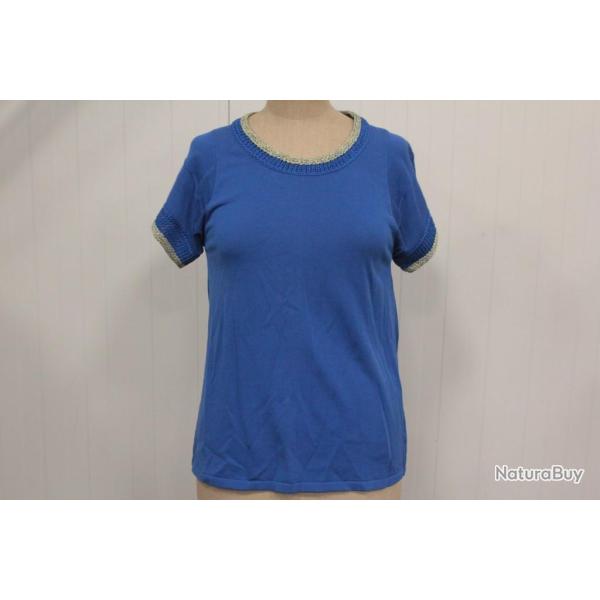 HERMES Pull � motifs soie manches courtes T34