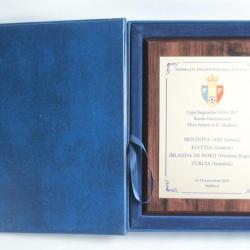 Plaque Football Coupe des régions UEFA 2017 Moldavie