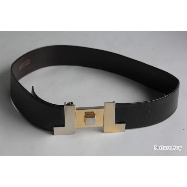 LANVIN Ceinture cuir noir