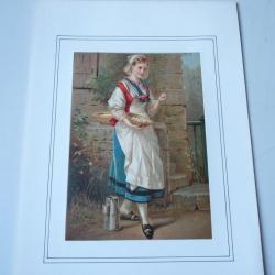 Chromo  Paysanne  1890.