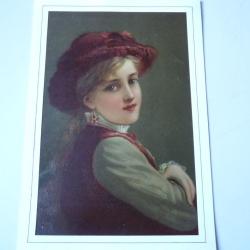 Chromo  Jeune fille  1890