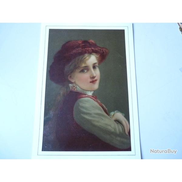 Chromo  Jeune fille  1890