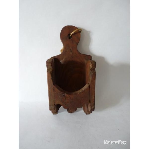 Porte mortier bois Art populaire
